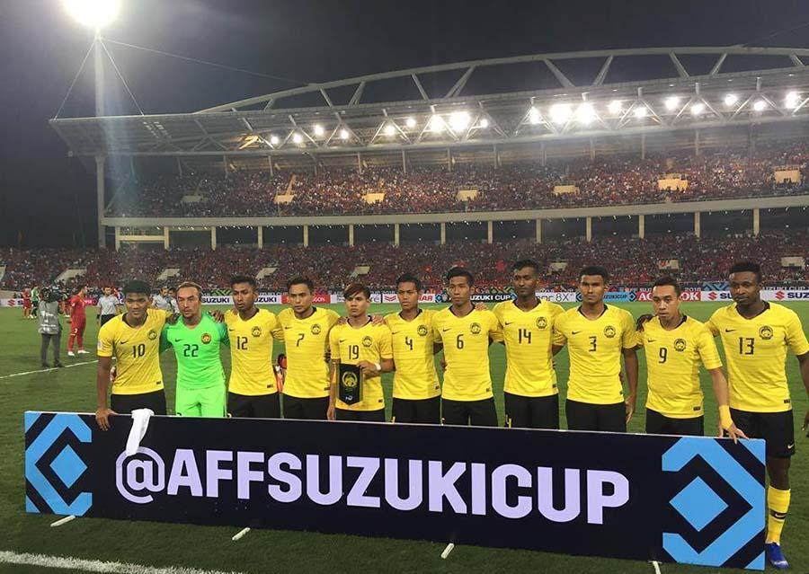 Shahrul Saad (số 3) nêu quyết tâm phục thù ĐT Việt Nam (Ảnh: Ngọc Bảo) Chung kết AFF Cup 2018, Việt Nam, ĐT Việt Nam, Việt Nam vs Malaysia